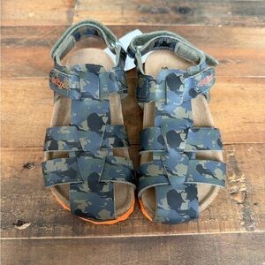 Geox Kids Camouflage Sandals - Blue and Orange